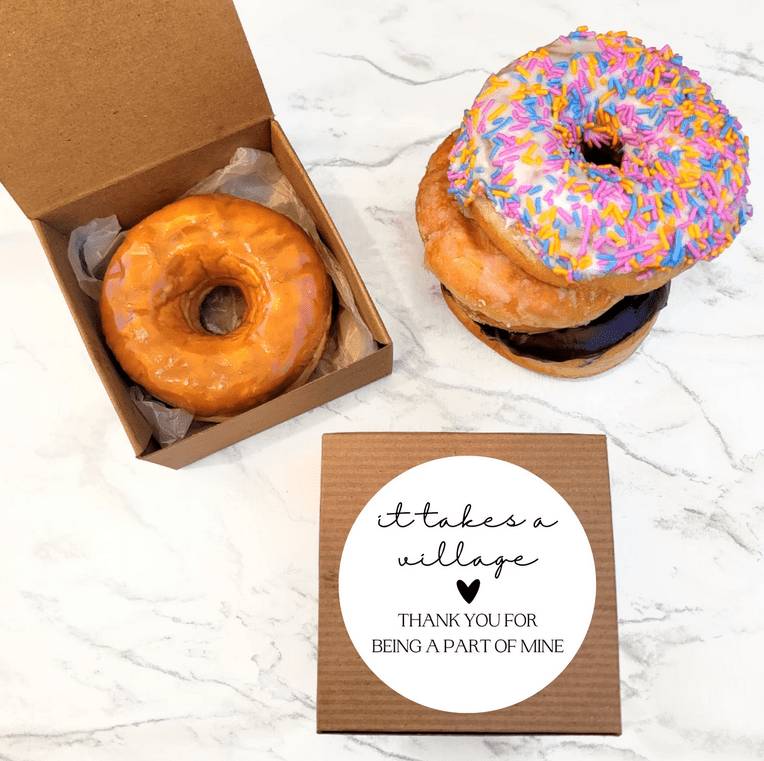 Personalized donut boxes