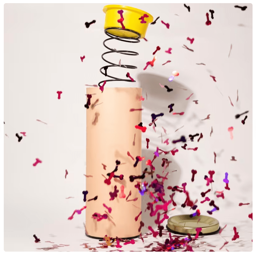 Prank glitter bomb