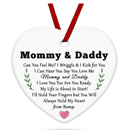Mommy and daddy ornament