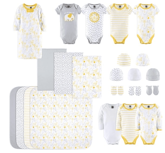 23 pieces of neutral baby clothes